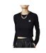 T-Shirt noir femme adidas rib top-1
