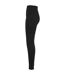 Womens/ladies sculpting leggings black Tombo-3