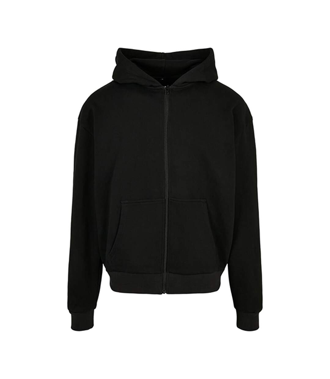 Sweat À Capuche Adulte Noir Build Your Brand-1