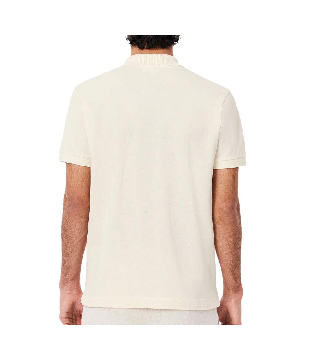 Polo beige homme lacoste  slim fit petit-2