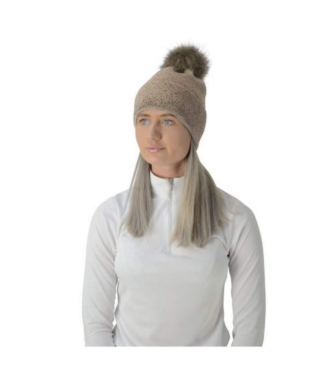 Bonnet alaska femme beige / doré HyFASHION