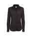 B&c Womens/ladies Sharp Chemise En Sergé À Manches Longues Noir B And C-1