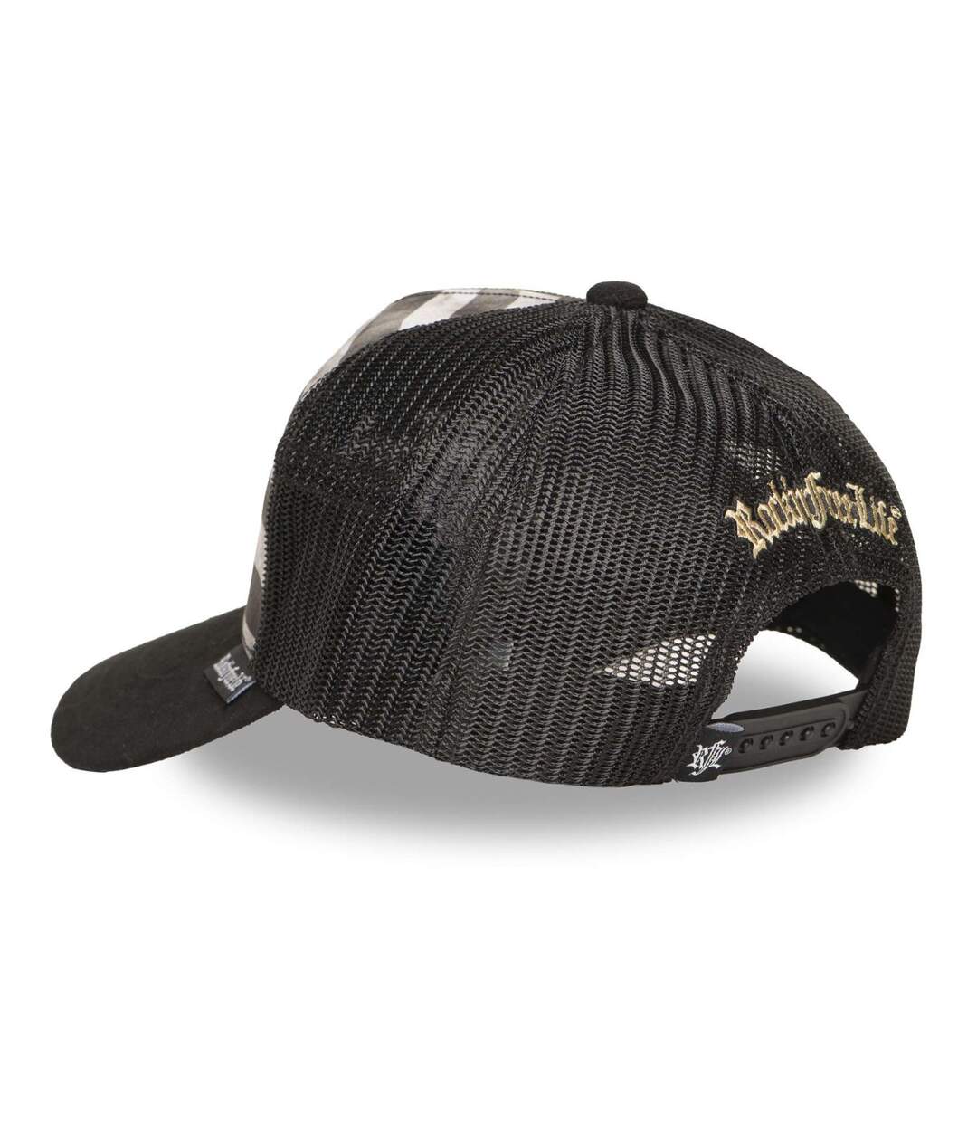 Casquette trucker imprimée avec filet et logo brodé Dark Knight Rock'n Free Life-5