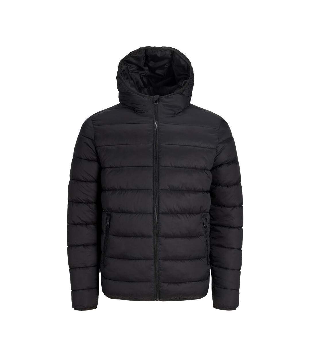 Doudoune noire homme jack & jones wilsons-1