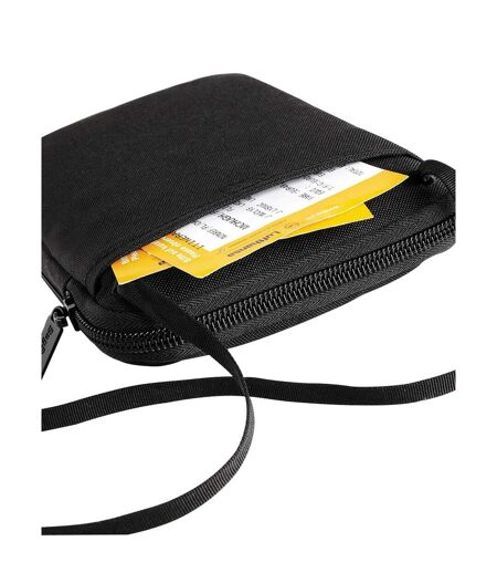 Travel wallet one size black Bagbase