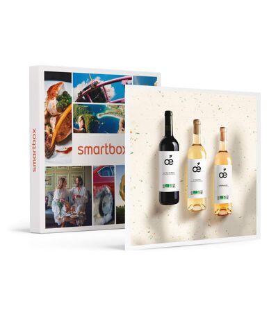 Coffret de 3 bouteilles de vin bio livrées à domicile - SMARTBOX - Coffret Cadeau Gastronomie