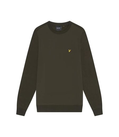 Mens hybrid sweatshirt olive Lyle & Scott