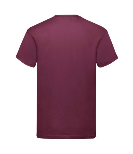 T-shirt Original Homme Bordeaux Fruit Of The Loom