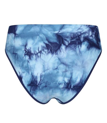 Pack Of 2  Womens/ladies Ivella Tie Dye Briefs  Navy Blue Lee