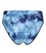 Pack Of 2  Womens/ladies Ivella Tie Dye Briefs  Navy Blue Lee-2