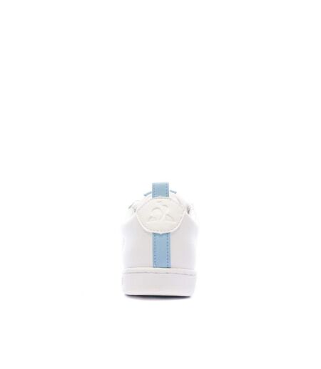 Baskets blanc/bleu femme le coq sportif court classic