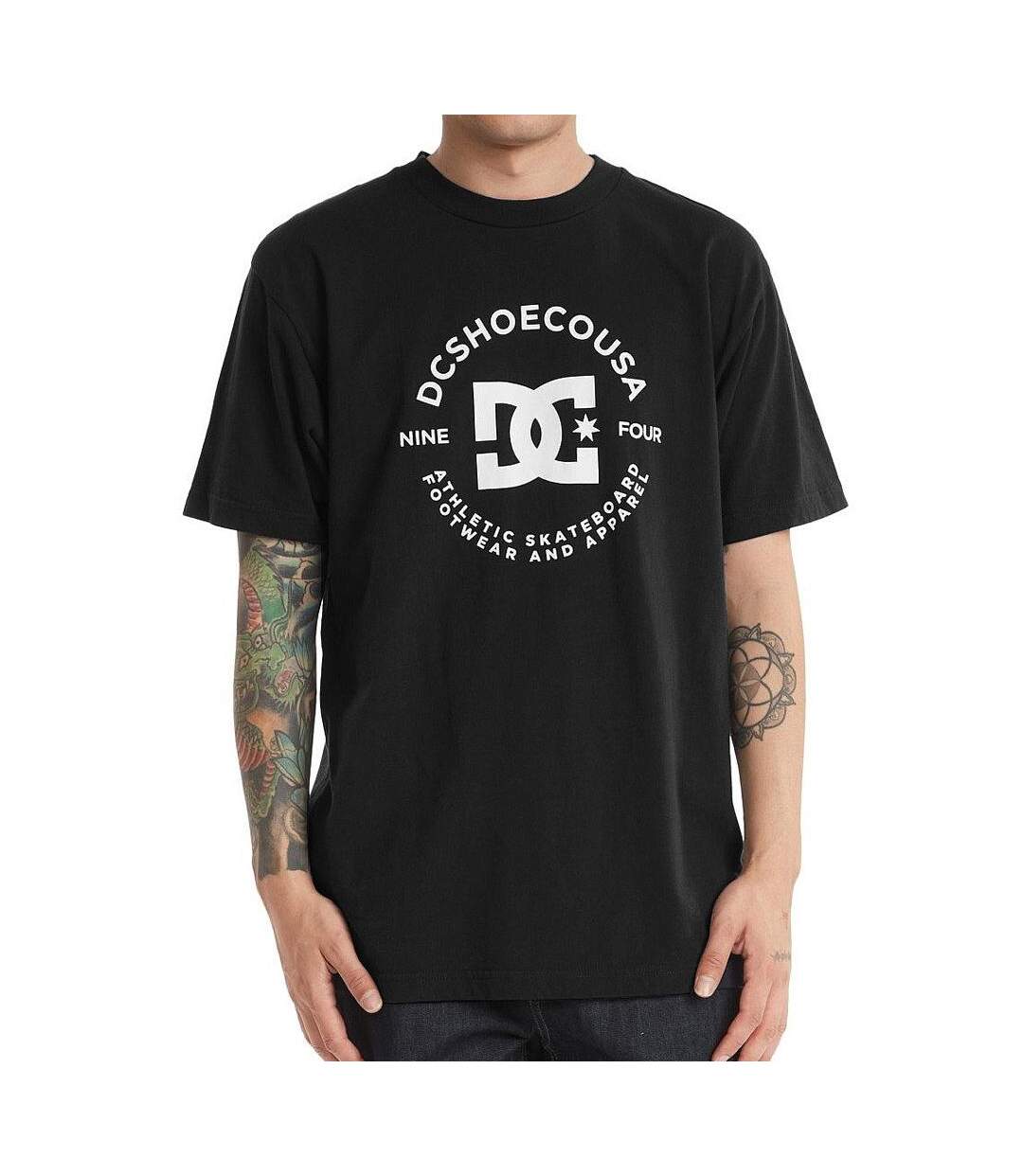 T-Shirt noir homme dc shoes pilot-1