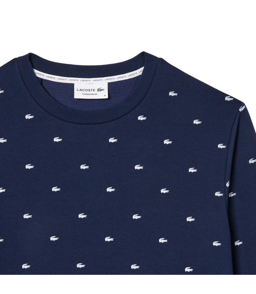 Sweat Détente Style Logo Homme Bleu Marine Blanc Lacoste-4