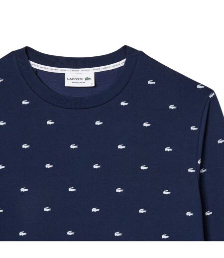 Sweat Détente Style Logo Homme Bleu Marine Blanc Lacoste