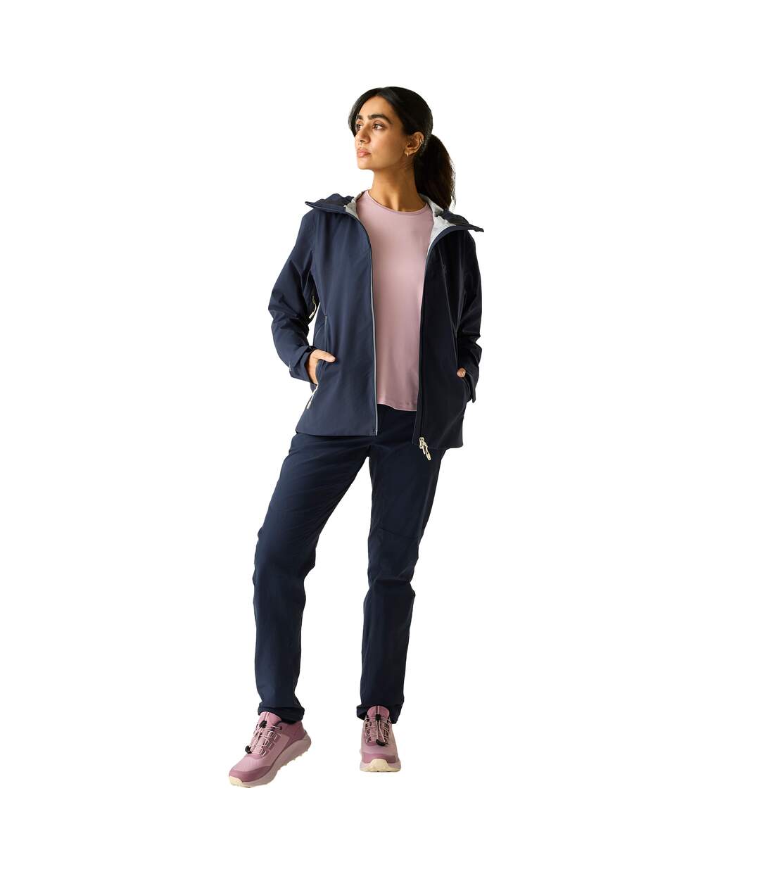 Veste Imperméable À Capuche Haik Femme Bleu Marine Dare 2B-1