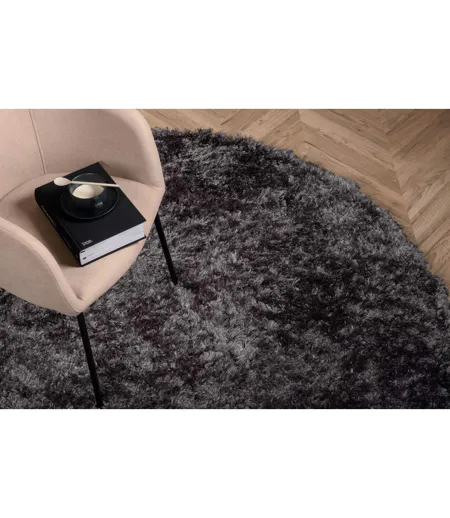 Tapis Rond Design Natta 200cm Gris Foncé