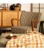 Fauteuil avec tissu jacquard CHIARA - Noir et beige-4
