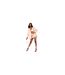 Mini Jupe Motif/style Fendu Femme Chair Missy Empire-1