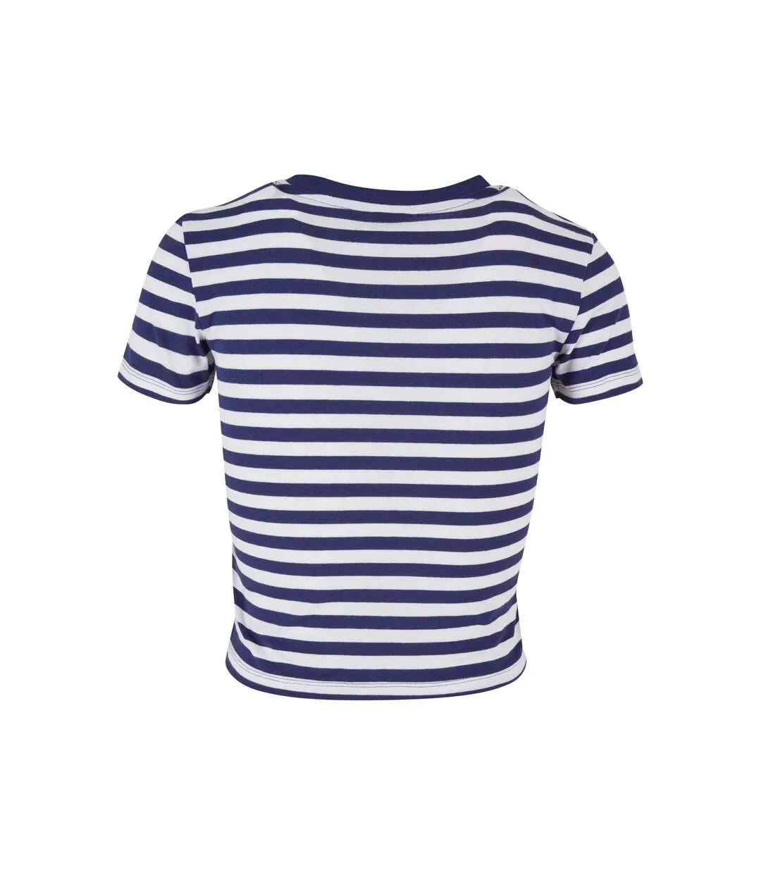 T-shirt Motif/style Rayé Femme Blanc Bleu Foncé Urban Classics-2
