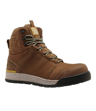 Bottines de sécurité s7s homme marron jaune Hard Yakka