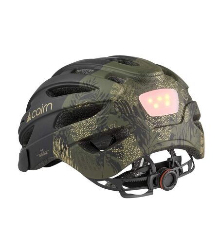 Casque de vélo noir/kaki femme cairn fusion - l