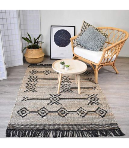 Tapis jute fait à la main motif oriental TLIPO