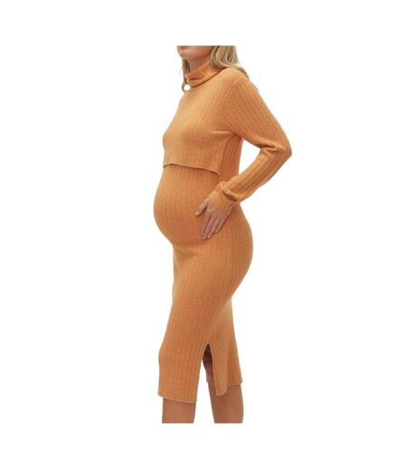 Robe D'allaitement Orange Femme Mamalicious Suniva - L