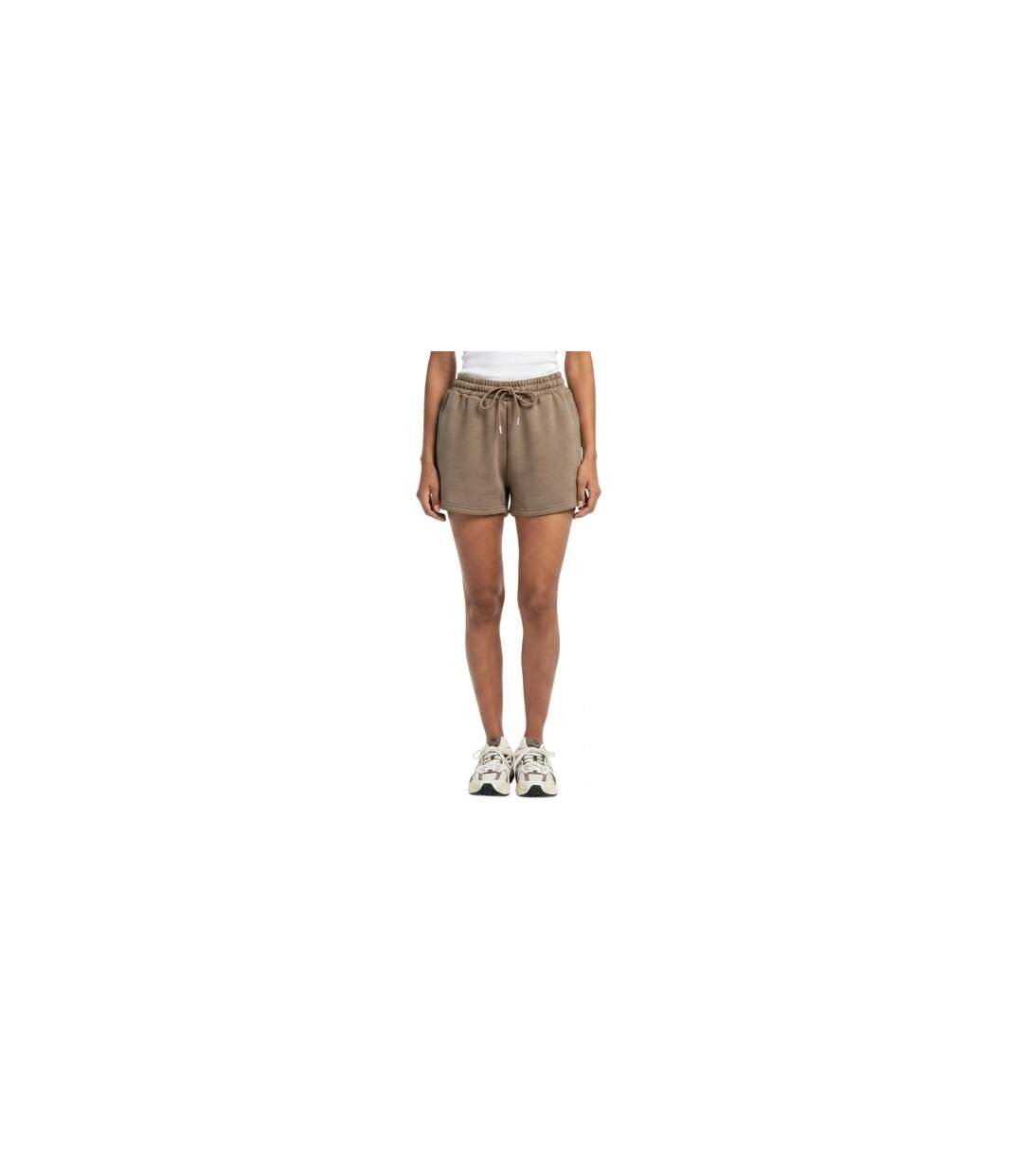 Womens/ladies Jersey Shorts Taupe I Saw It First-1