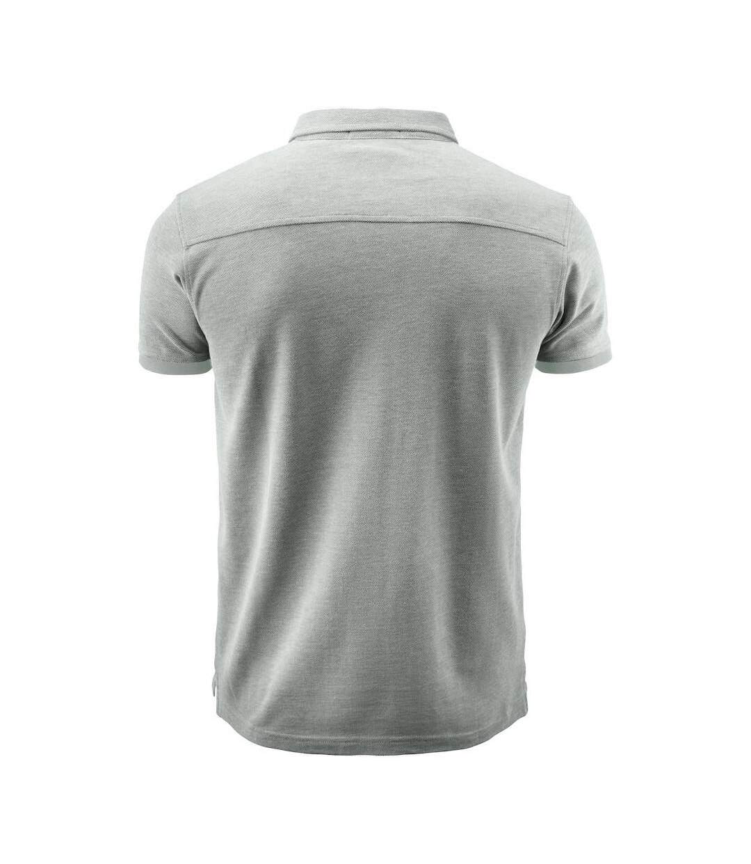 Mens Larkford Melange Polo Shirt Grey James Harvest-2