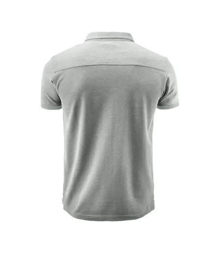 Mens Larkford Melange Polo Shirt Grey James Harvest