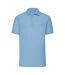 Mens 65/35 polo shirt sky blue Fruit of the Loom