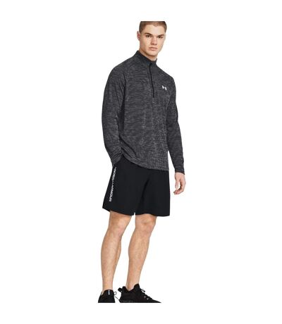 Mens Technical Wordmark Woven Shorts Black Under Armour