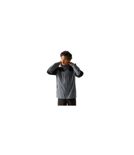 Mens Freesdale Waterproof Jacket Storm Grey Black Regatta