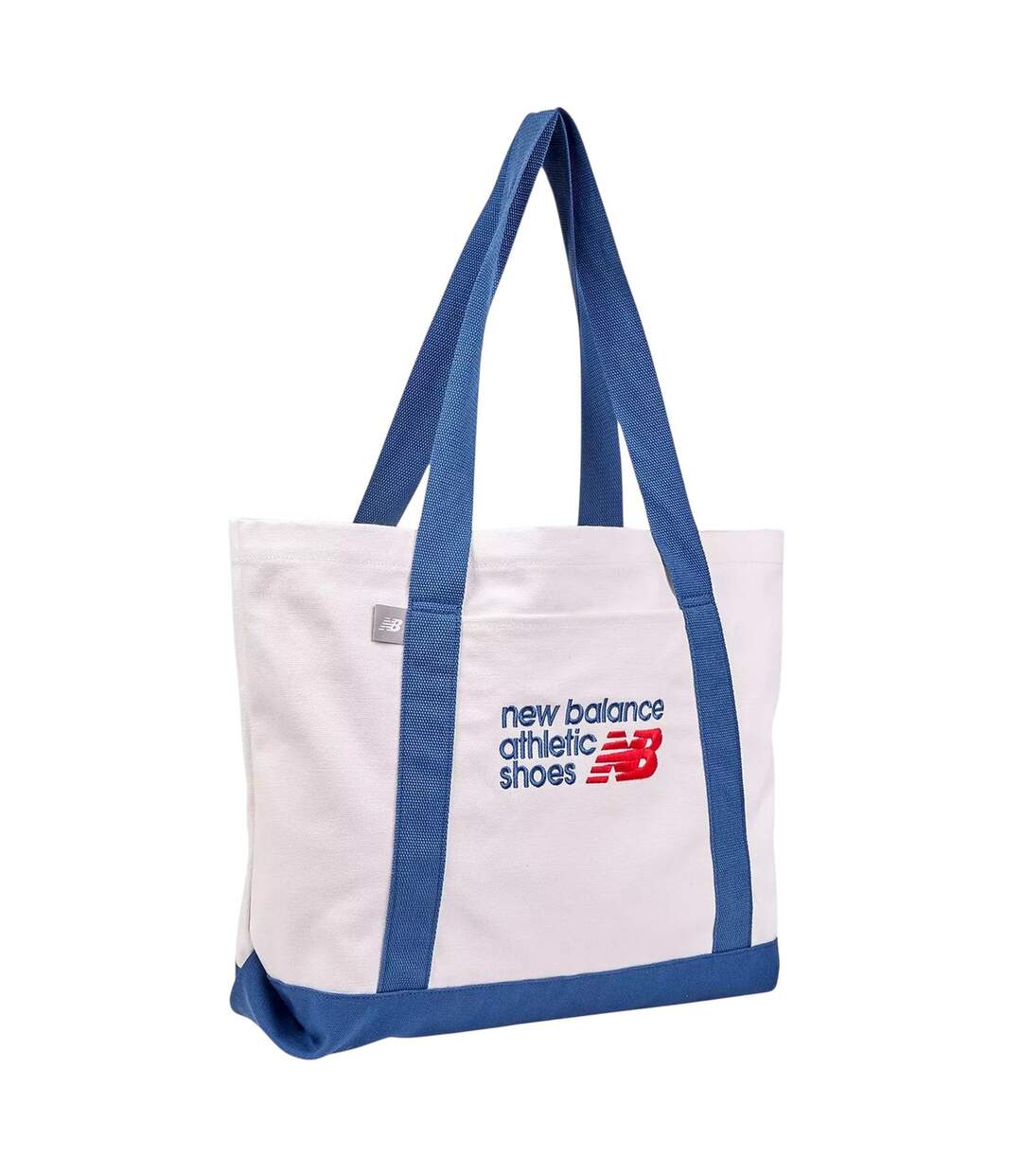 Canvas Tote Bag One Size White Blue New Balance-1