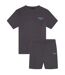 Mens Malemtee Back Print T-shirt & Shorts Set Dark Grey Bench-1