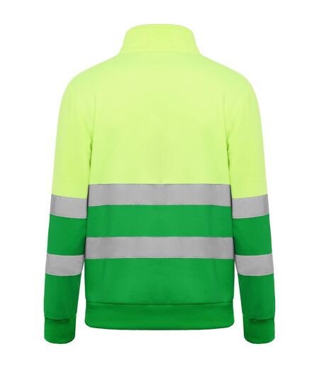 Sweat Spica Adulte Vert Jaune Fluo Roly Workwear