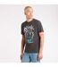 Amplified Mens Blink 182 Logo T-Shirt (Charcoal)