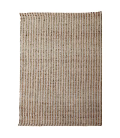 Tapis jute fait main motif faux uni VERTYJUTE