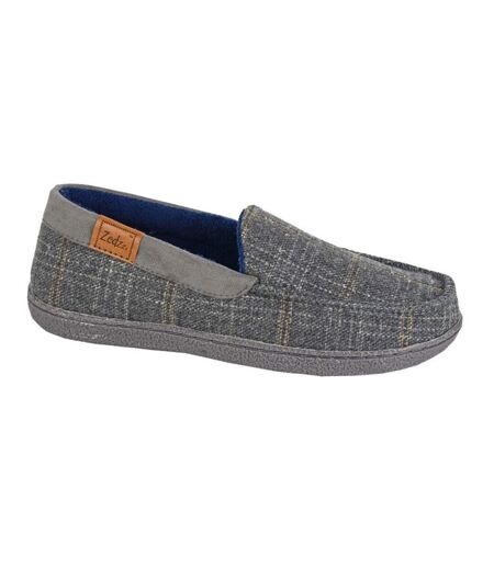 Mens neville slippers grey Zedzzz