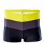Short De Bain Motif/style À Rayures Homme Jaune Fer Noir Aquawave-1