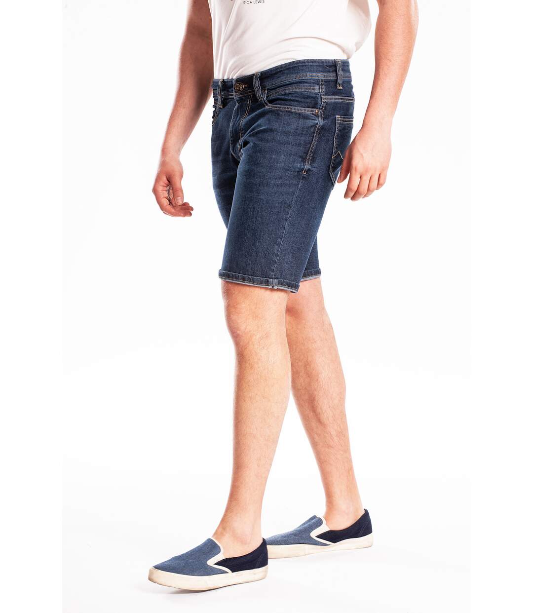 Bermuda denim stretch Fibreflex VASKEN DENIM 'Rica Lewis'-2