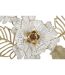 Décoration Murale en Métal Whity 73cm Blanc & Or-2