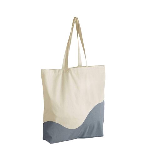 Tote Bag Motif/style Ondulé Taille Unique Naturel Bleu Gris Westford Mill