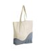 Tote Bag Motif/style Ondulé Taille Unique Naturel Bleu Gris Westford Mill-2