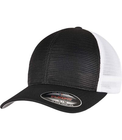 Casquette omnimesh adulte noir / blanc Flexfit