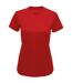 TriDri Womens/Ladies Recycled Active T-Shirt (Fire Red)
