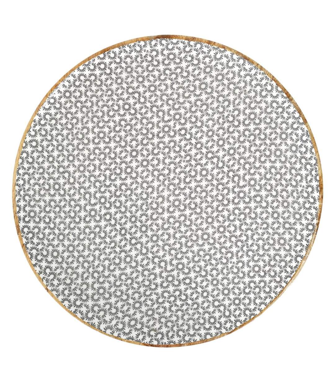 Dessous d'Assiette Géométrique 35cm Naturel-1