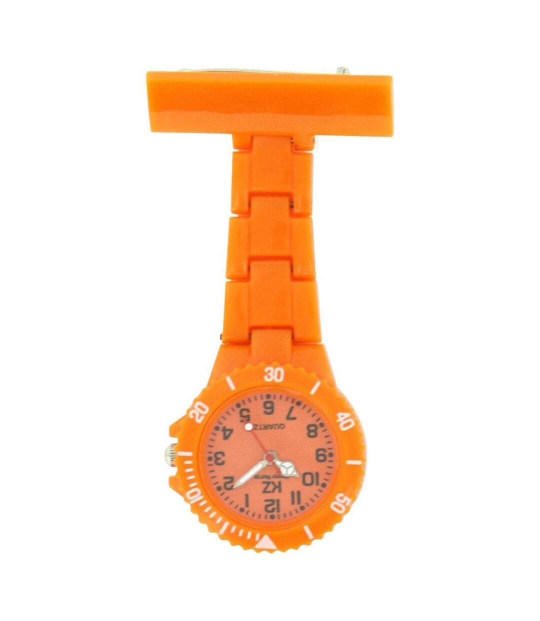 Montre infirmière Plastique Orange broche 18