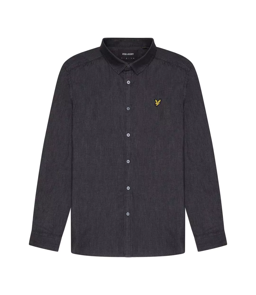 Chemise À Boutons Homme Noir Lyle & Scott-1