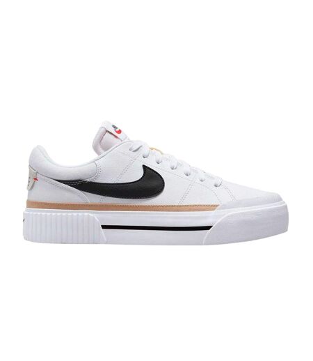 Chaussures À Plateforme Court Legacy Femme Blanc Noir Nike